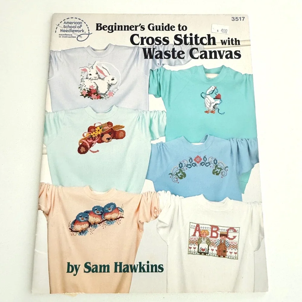 Lot of 3 Vintage Cross Stitch Pattern‎ Books Goose Country Primitive Craft